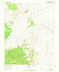 Mitten Rock 1966 topographic map thumbnail