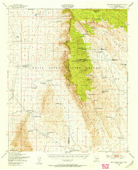 Mockingbird Gap 1948 topographic map thumbnail