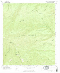 Mogollon Baldy Peak 1965 topographic map thumbnail