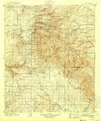 Mogollon 1912 topographic map preview