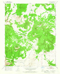 Montoso Peak 1952 topographic map thumbnail