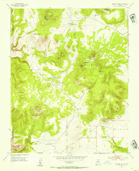 Montoso Peak 1952 topographic map thumbnail