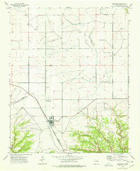 Mosquero 1973 topographic map thumbnail
