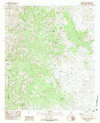Mount Baldy 1982 topographic map thumbnail