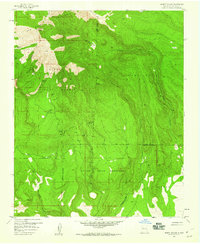 Mount Taylor 1957 topographic map thumbnail