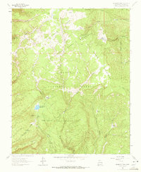 Nacimiento Peak 1963 topographic map thumbnail