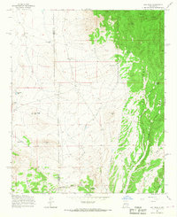 Oak Peak 1965 topographic map thumbnail