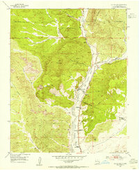 Ojo Caliente 1953 topographic map thumbnail