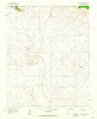 Ojo Encino Mesa 1961 topographic map thumbnail