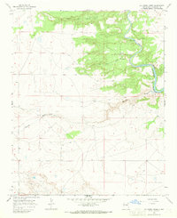 Ojo Negro Creek 1966 topographic map thumbnail