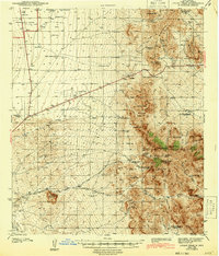 Organ Peak 1943 topographic map thumbnail