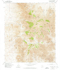 Organ Peak 1955 topographic map thumbnail
