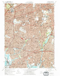 Lynbrook 1969 topographic map thumbnail