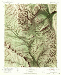 Paxton Springs 1952 topographic map thumbnail
