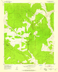 Paxton Springs 1952 topographic map thumbnail