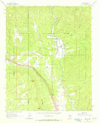 Pecos 1961 topographic map thumbnail
