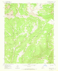 Pecos Falls 1963 topographic map thumbnail