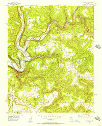 Pine River 1954 topographic map thumbnail