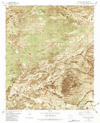 Pipeline Canyon 1982 topographic map thumbnail