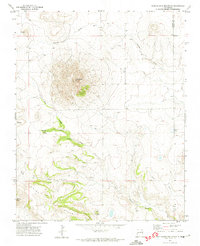 Palo Blanco Mountain 1971 topographic map thumbnail