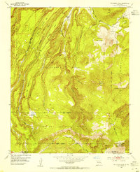 Polvadera Peak 1953 topographic map thumbnail