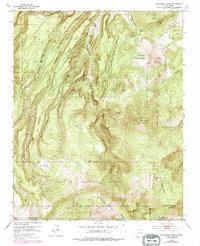 Polvadera Peak 1953 topographic map thumbnail