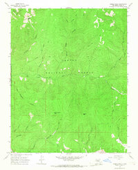 Pueblo Peak 1965 topographic map thumbnail