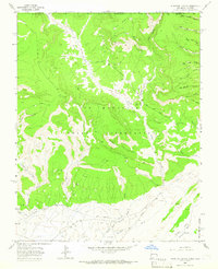 Purgatory Canyon 1963 topographic map thumbnail