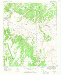 Quemado 1967 topographic map thumbnail