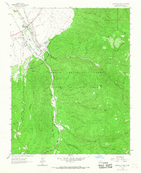 Ranchos De Taos 1964 topographic map thumbnail