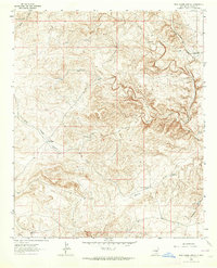 Rock House Canyon 1962 topographic map thumbnail