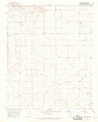 Rosebud 1966 topographic map thumbnail