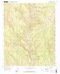 Rosilla Peak 1961 topographic map preview