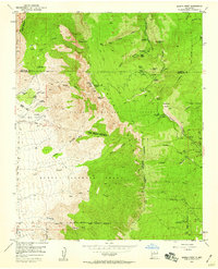 Sandia Crest 1954 topographic map thumbnail