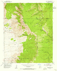 Sandia Crest 1954 topographic map thumbnail