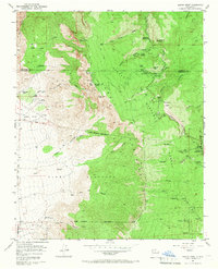 Sandia Crest 1961 topographic map thumbnail