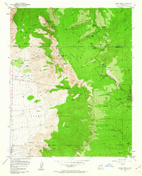 Sandia Crest 1961 topographic map thumbnail