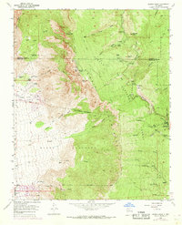 Sandia Crest 1961 topographic map thumbnail