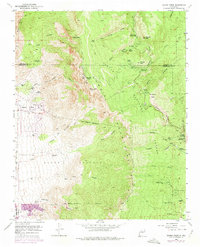 Sandia Crest 1961 topographic map thumbnail