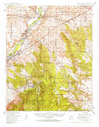 San Felipe Pueblo 1954 topographic map thumbnail