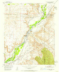San Felipe Pueblo 1954 topographic map thumbnail