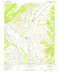 San Juan Pueblo 1953 topographic map thumbnail