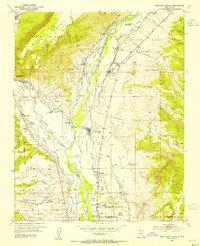 San Juan Pueblo 1953 topographic map thumbnail