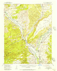 San Juan Pueblo 1953 topographic map thumbnail