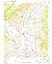 San Juan Pueblo 1953 topographic map thumbnail
