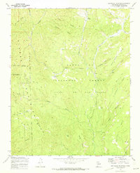 San Miguel Mountain 1970 topographic map thumbnail