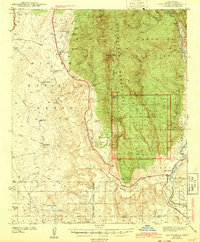 San Ysidro 1943 topographic map thumbnail