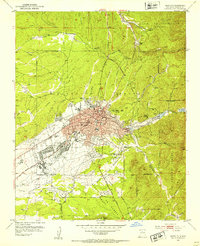Santa Fe 1952 topographic map thumbnail