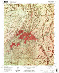 Santa Fe 1961 topographic map thumbnail