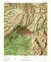 Santa Fe 1961 topographic map thumbnail